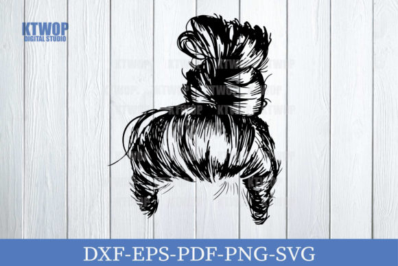 Mom Messy Bun Hair HandDraw: A Stitch-Ready Review
