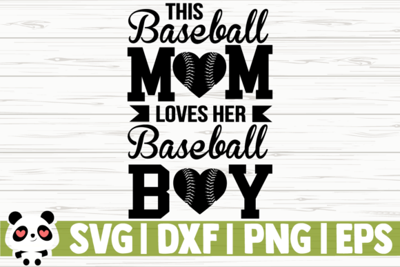 This Baseball Mom Loves Her Baseball Boy Design Review